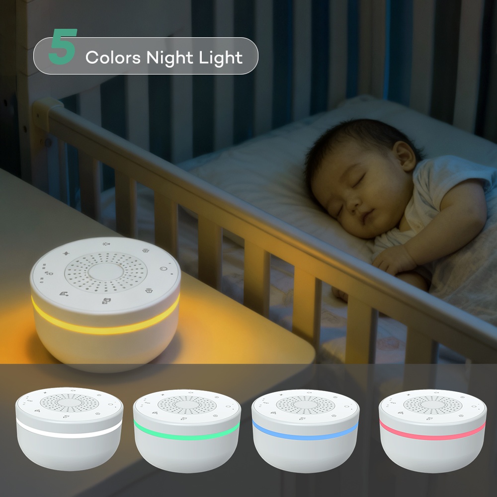 DayunLinks OEM White Noise Machine Baby Night Light 2026 New Design WN02 Portabl